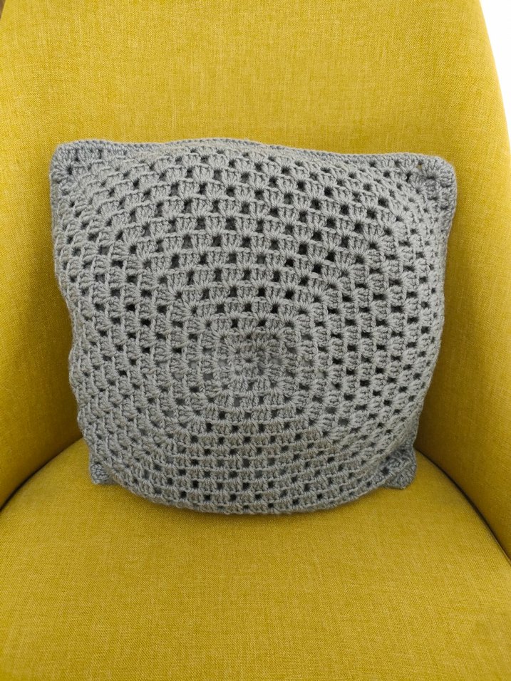 Bohem Çok Renkli Örgü Kırlent - Görsel 3