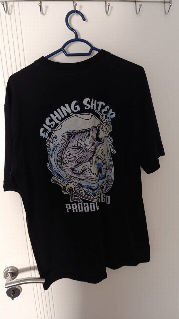 Erkek Siyah Baskılı Kısa Kollu Oversize Tişört KENDİ ÜRÜNÜM - Görsel 2