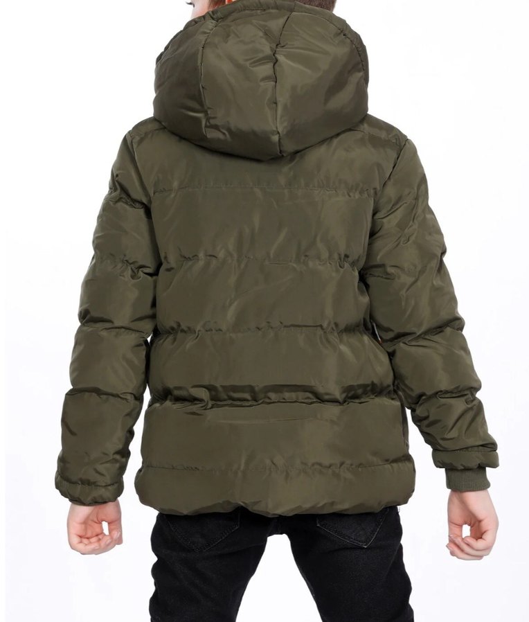 Erkek Çocuk Haki polarlı  Mont - Görsel 2