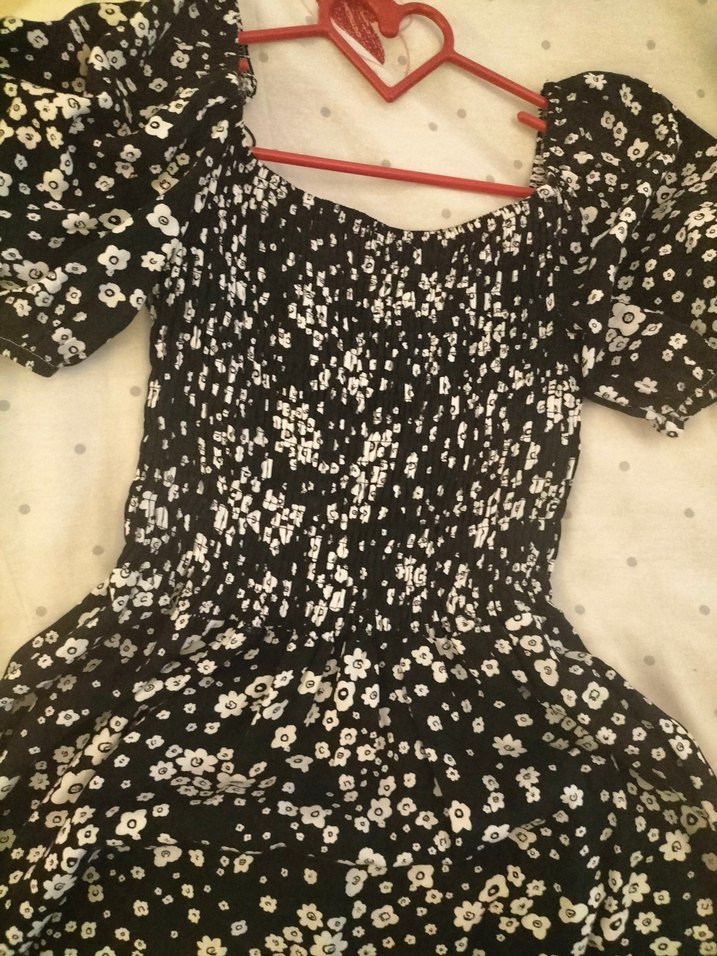 Çiçek desenli yazlık kadın elbise - Görsel 2