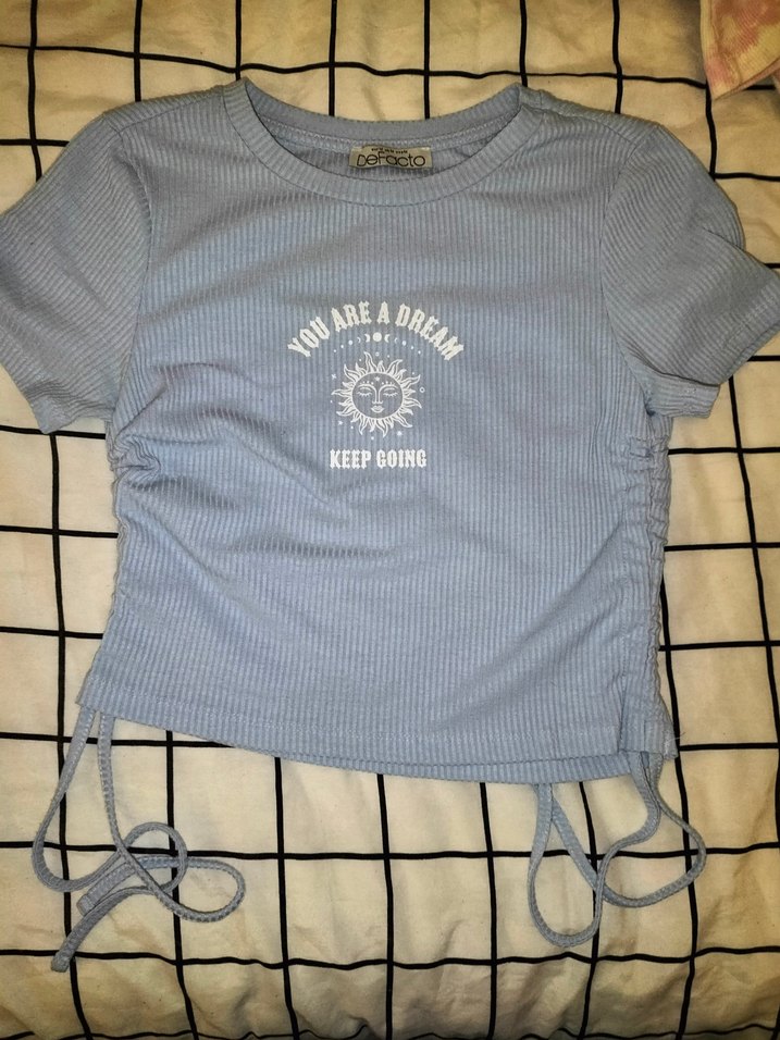 Kadın Mini crop tişört - Görsel 2