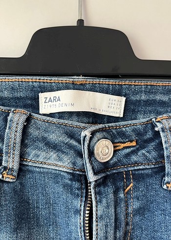 Kadın Mavi Dar Kesim Denim Pantolon - Görsel 2