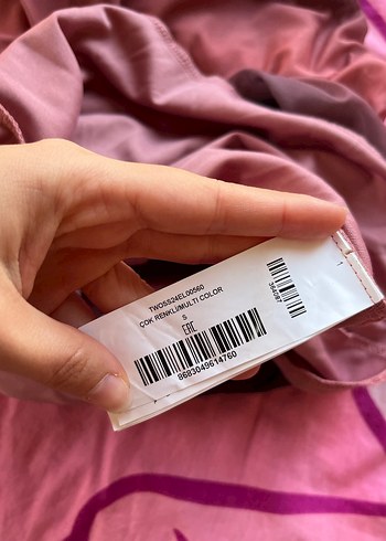 Pembe Drapeli Mini Straplez Elbise - Görsel 3