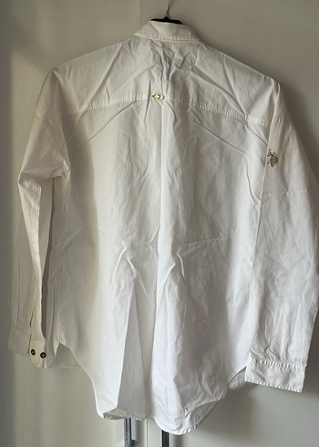 Beyaz Düğmeli Kadın Gömlek - Görsel 4