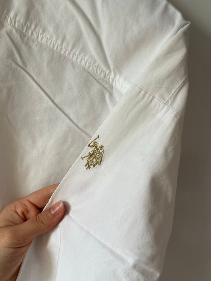 Beyaz Düğmeli Kadın Gömlek - Görsel 5