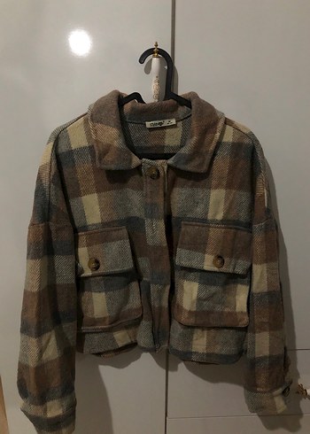 Düğmeli Ekose Desenli Kadın Gömlek - Görsel 4