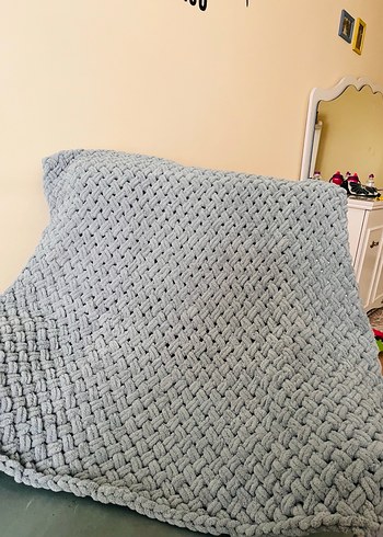 Çocuk Örgü Battaniye 100x100 - Görsel 2