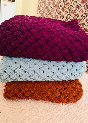 Çocuk Örgü Battaniye 100x100 - Görsel 4