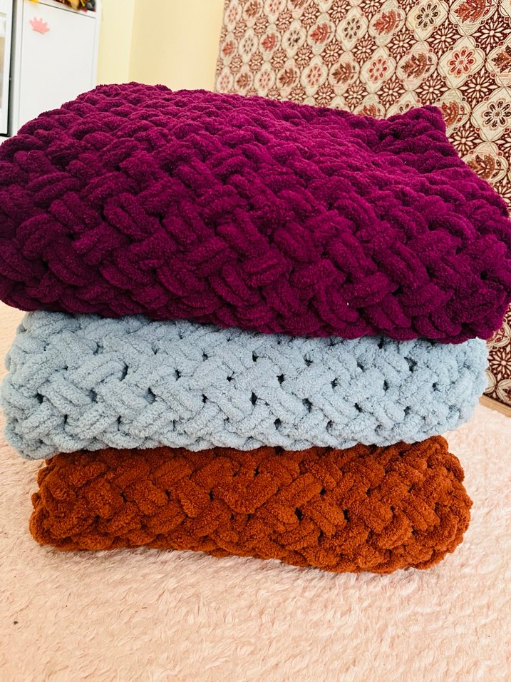 Çocuk Örgü Battaniye 100x100 - Görsel 4