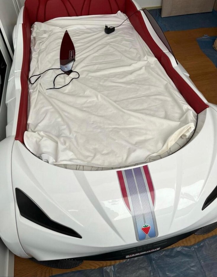 çilek mobilya arabalı yatak - Görsel 3