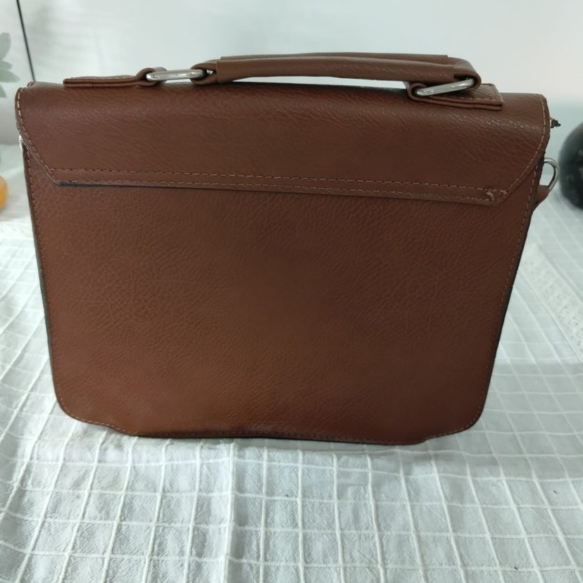 Kahverengi Deri Kadın Çanta - Görsel 2