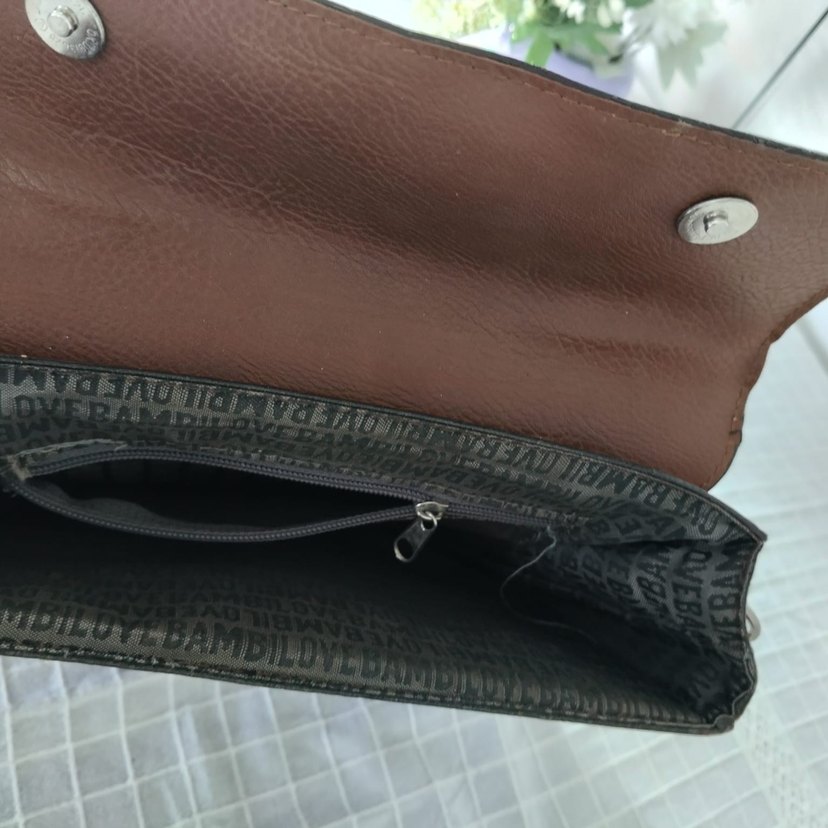 Kahverengi Deri Kadın Çanta - Görsel 3