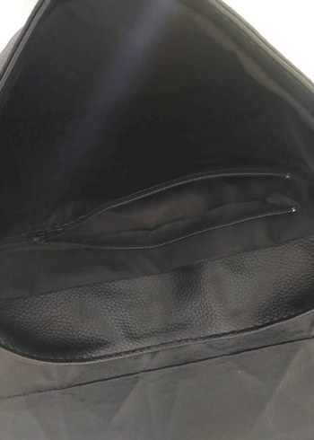 Fermuarlı Siyah Deri Gotik Kadın Sırt Çanta - Görsel 4