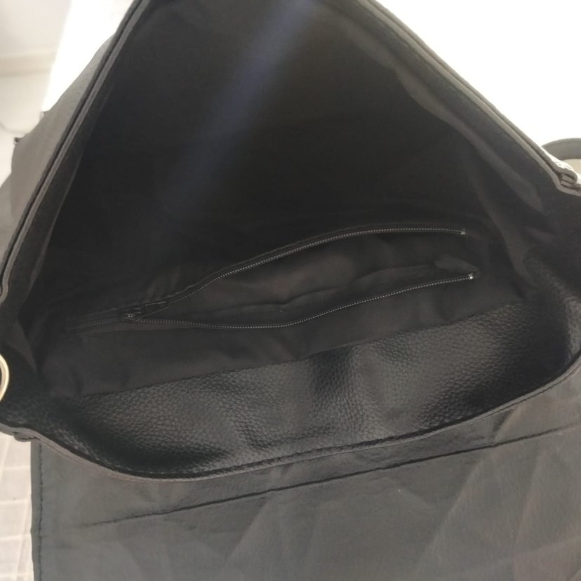 Fermuarlı Siyah Deri Gotik Kadın Sırt Çanta - Görsel 4