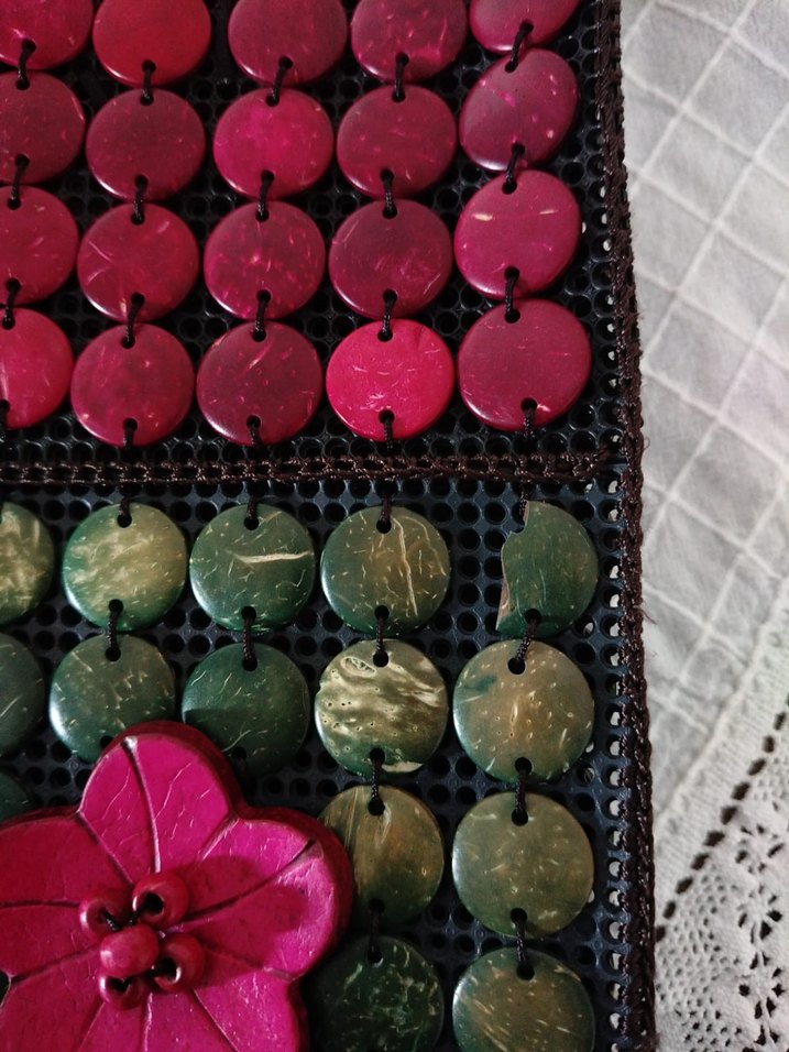 El Yapımı Boncuklu Çiçek Desenli Bohem Kadın Çantası - Görsel 4