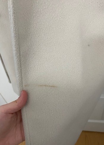 Bej Uzun Kadın Kaban Düğmeli - Görsel 6