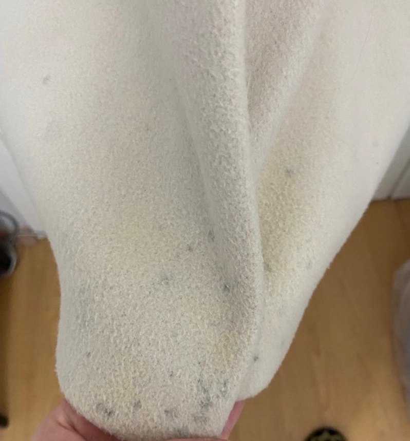 Bej Uzun Kadın Kaban Düğmeli - Görsel 4