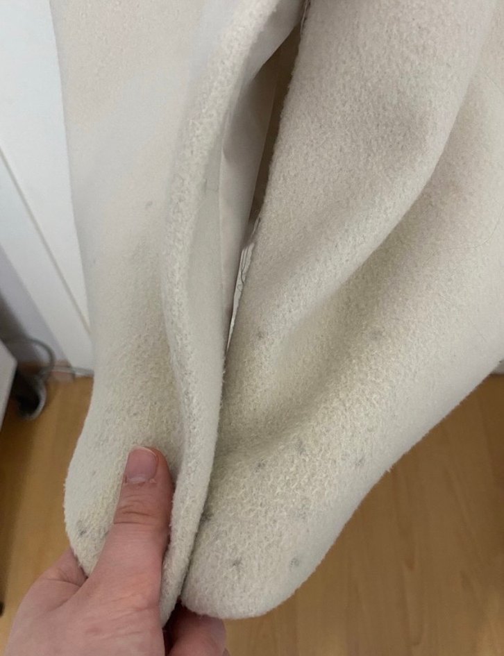 Bej Uzun Kadın Kaban Düğmeli - Görsel 5