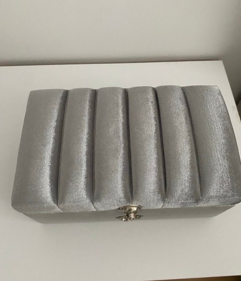 Gri Kadife Makyaj Organizer Kutusu - Görsel 3