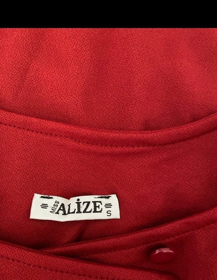 Kırmızı Uzun Drapeli Kadın Abiye Elbise - Görsel 3