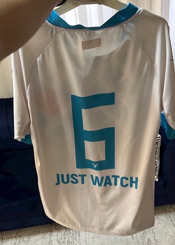 Beyaz Mavi Erkek Spor Tişört | Forma - Görsel 2