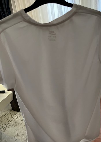 Nike Kadın/Erkek Beyaz Kısa Kollu Sade Tişört - Görsel 2