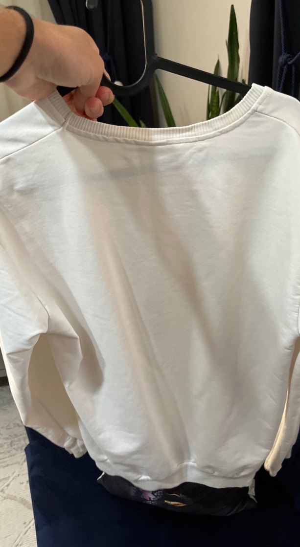 Adidas Erkek Beyaz Pamuklu Sweatshirt - Görsel 4