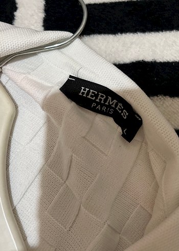 Erkek Beyaz Uzun Kollu Fermuarlı Polo Tişört - Görsel 2