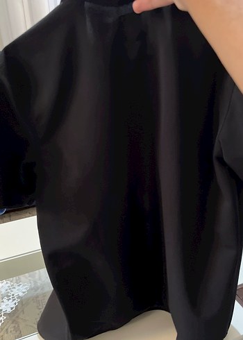 Siyah Parlak Kısa Kollu Erkek Gömlek 0 ayarinda yazliktir - Görsel 2