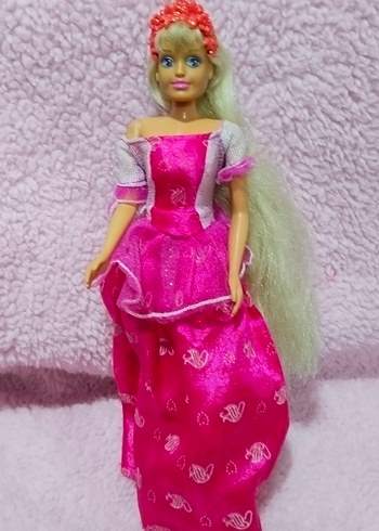 Pembe Renkli Uzun Saçlı Bebek - Görsel 2