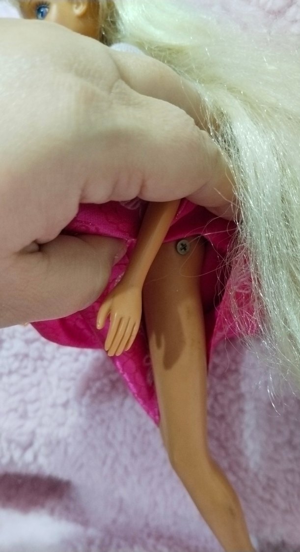 Pembe Renkli Uzun Saçlı Bebek - Görsel 3