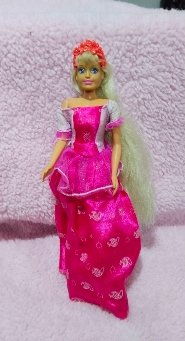 Pembe Renkli Uzun Saçlı Bebek - Görsel 2