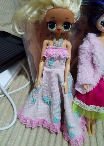 Pastel Pembe Elbiseli Bebekler - Görsel 3