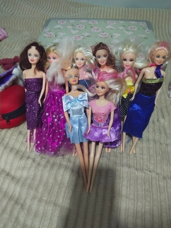 Renkli Elbiseli Bebek Seti - Görsel 5