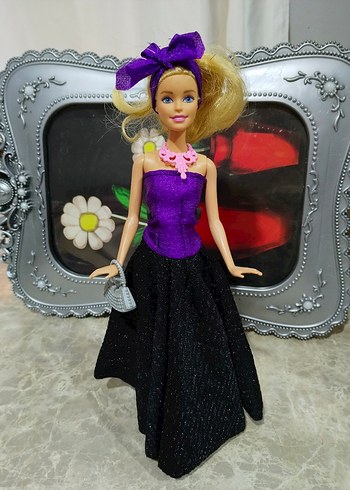 Mor Üst ve Siyah Etekli Bebek - Görsel 2