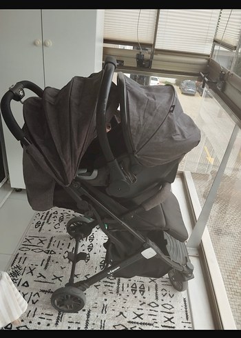 Siyah Bebek Arabası Katlanabilir ve Haff (marka temsilidir) - Görsel 5