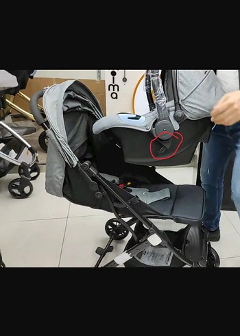 Siyah Bebek Arabası Katlanabilir ve Haff (marka temsilidir) - Görsel 7