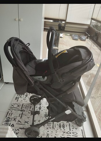 Siyah Bebek Arabası Katlanabilir ve Haff (marka temsilidir) - Görsel 2