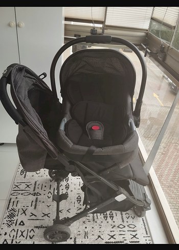 Siyah Bebek Arabası Katlanabilir ve Haff (marka temsilidir) - Görsel 3