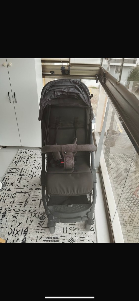 Siyah Bebek Arabası Katlanabilir ve Haff (marka temsilidir) - Görsel 4