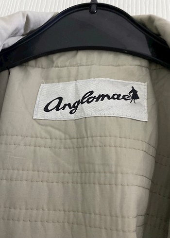 Uzun Gri Keten Kadın Trençkot - Görsel 5