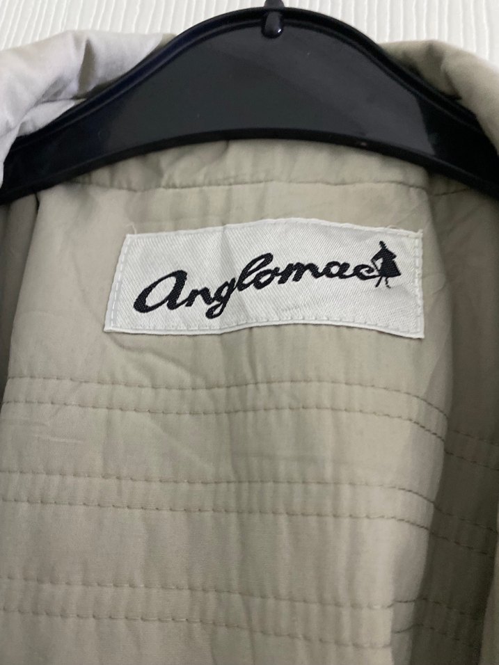 Uzun Gri Keten Kadın Trençkot - Görsel 5