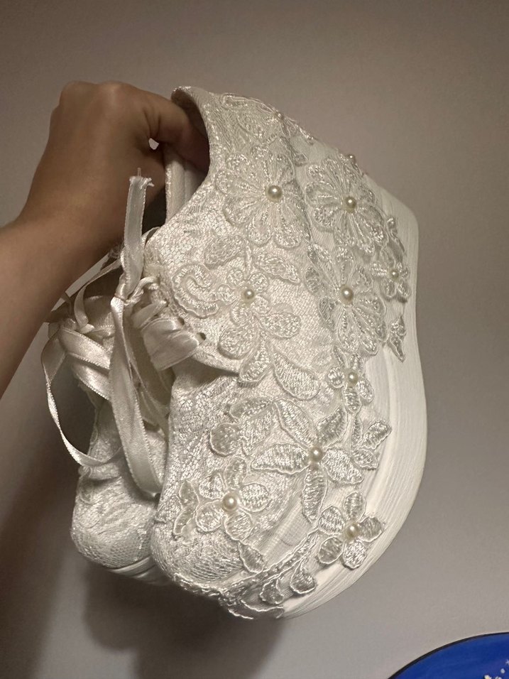 Dolgu topuk Gelin ayakkabısı 36 - Görsel 2