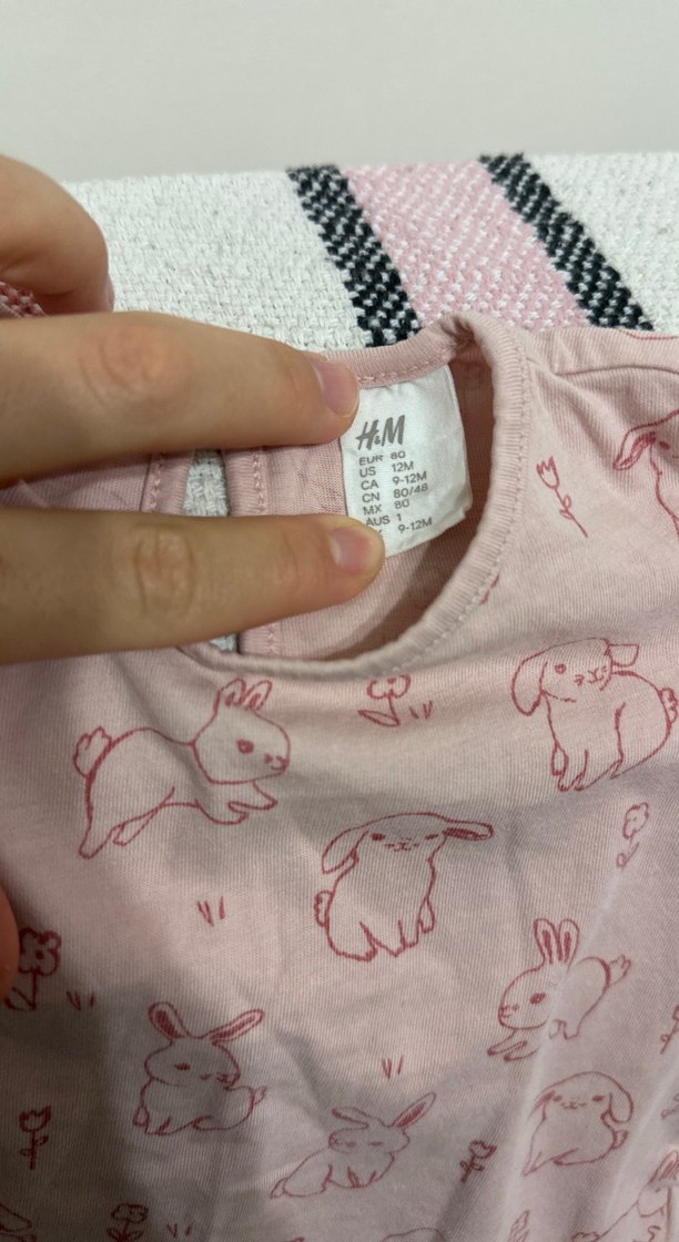 Kız Çocuk Uzun Kollu Pembe Baskılı Tişört - Görsel 3