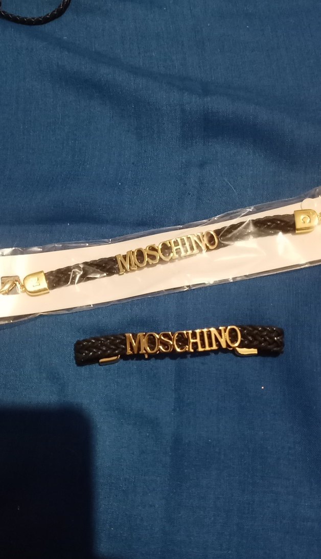 Moschino Altın Renk Erkek Biker Bileklik - Görsel 2