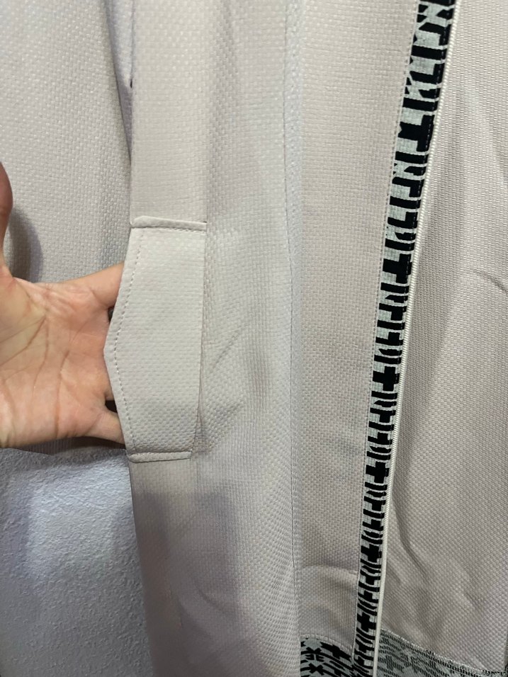 Nakışlı Bej Uzun Kadın Kaban - Görsel 3