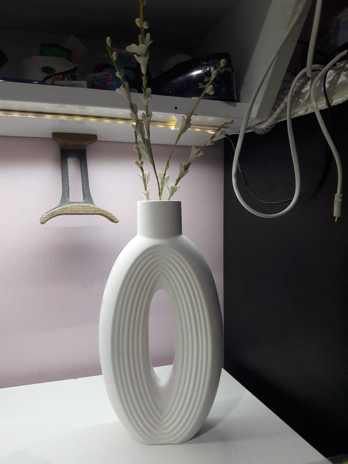 Beyaz Dekoratif  Vazo - Görsel 3