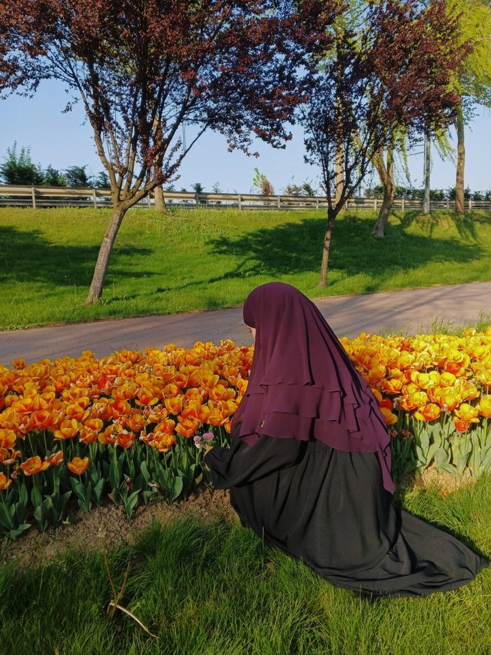 Mor Renk Sufle Tesettür - Görsel 2