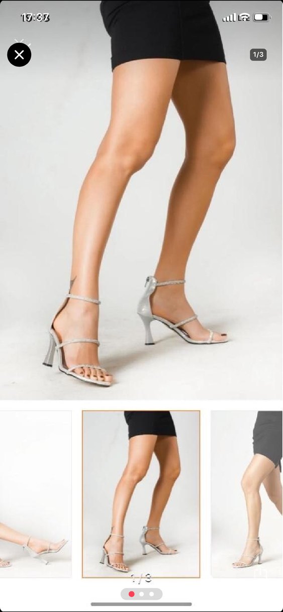 Beyaz İnce Topuklu Minimalist Kadın Ayakkabı - Görsel 2