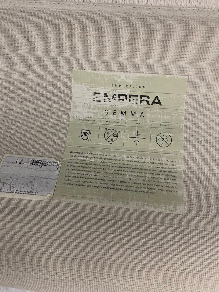 Bej Gri Modern Düz Halı - Görsel 2